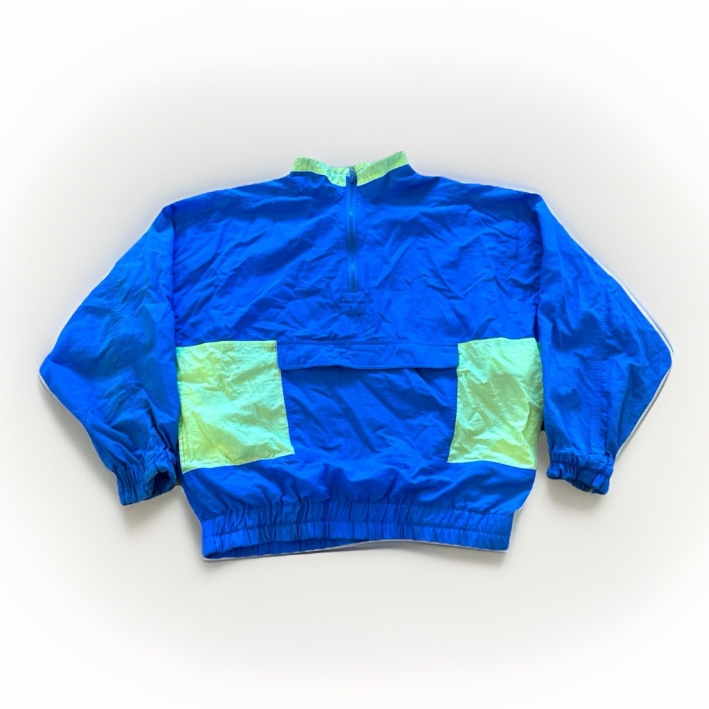 Vintage Pacific Coast Highway Jacket Mens S Blue‎ Colorblock 80s 90s Windbreaker